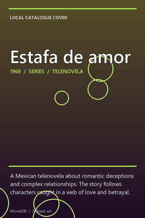 Estafa de amor poster