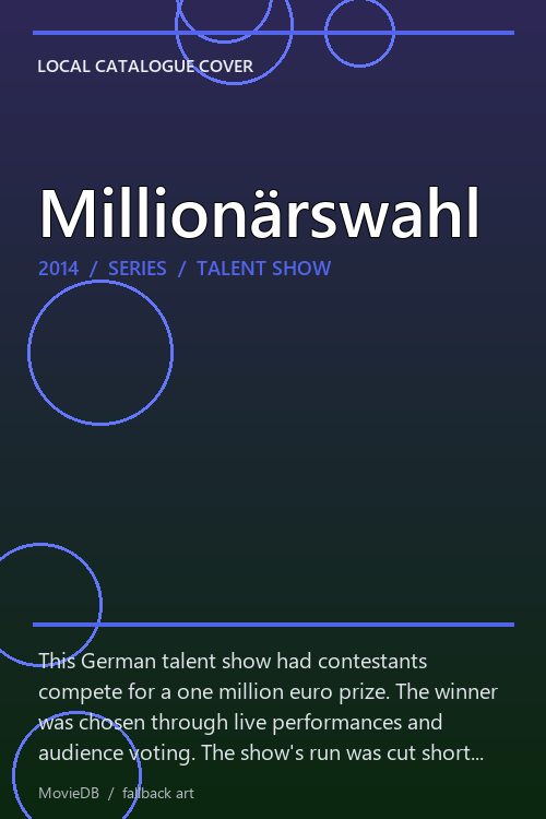 Millionärswahl poster