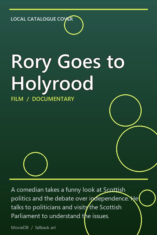 Rory Goes to Holyrood poster