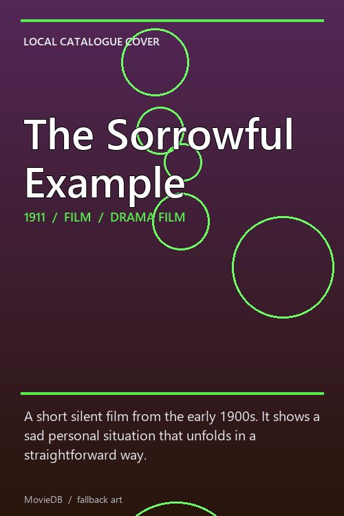 The Sorrowful Example poster