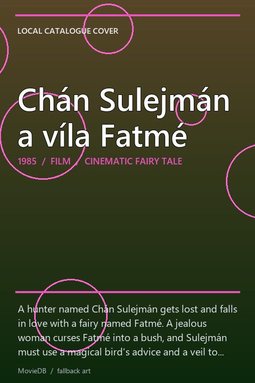 Chán Sulejmán a víla Fatmé poster