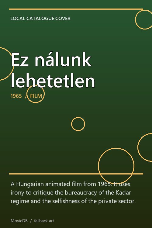 Ez nálunk lehetetlen poster
