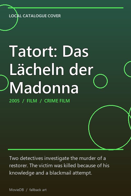 Tatort: Das Lächeln der Madonna poster