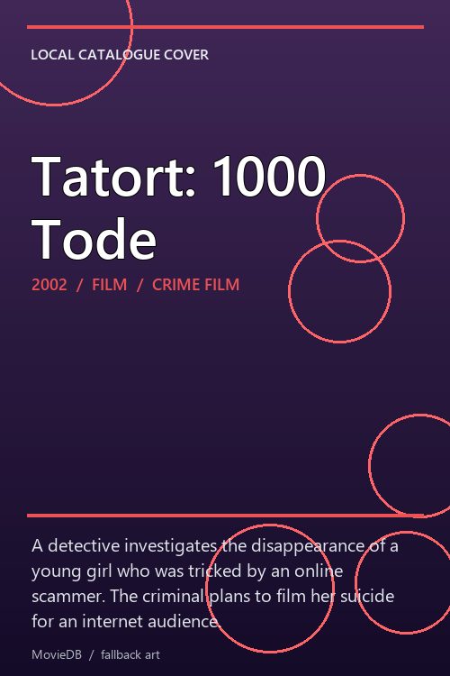 Tatort: 1000 Tode poster