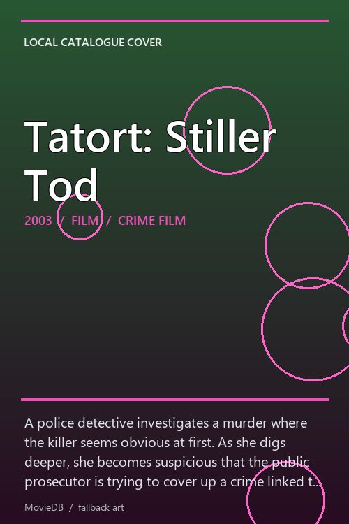 Tatort: Stiller Tod poster