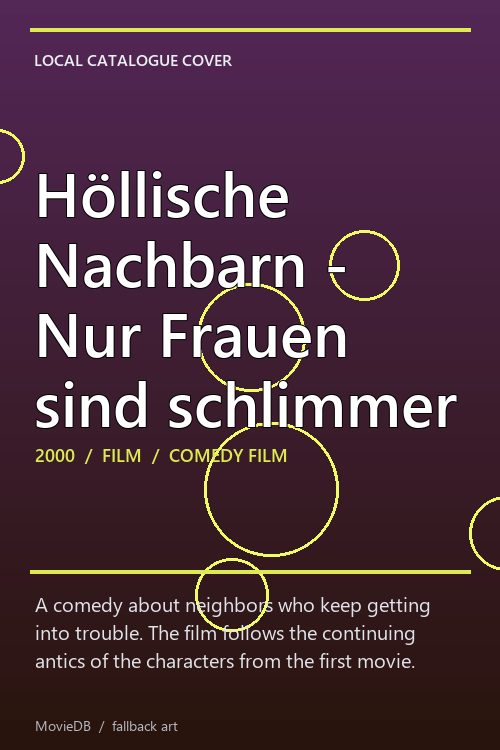 Höllische Nachbarn - Nur Frauen sind schlimmer poster