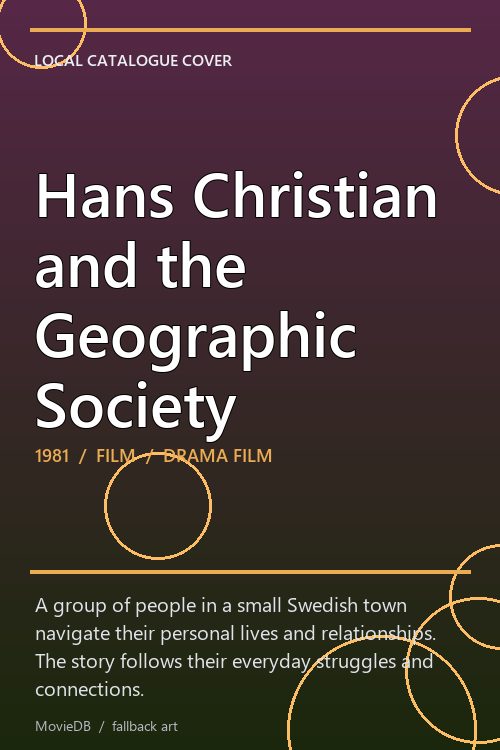 Hans Christian and the Geographic Society poster
