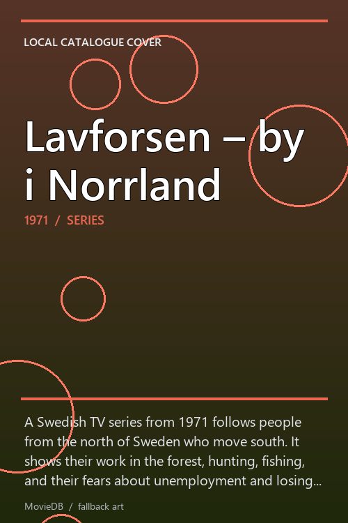 Lavforsen – by i Norrland poster