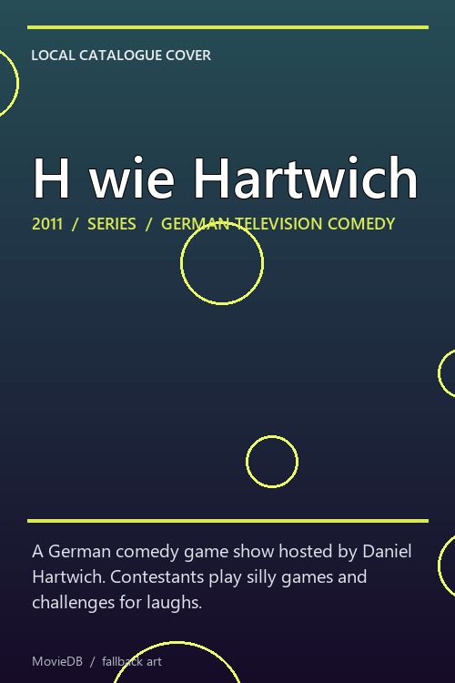 H wie Hartwich poster