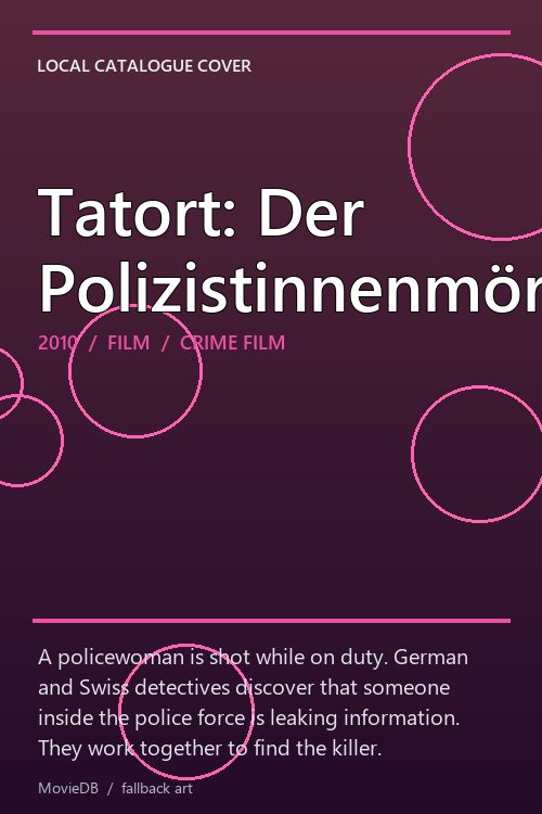 Tatort: Der Polizistinnenmörder poster