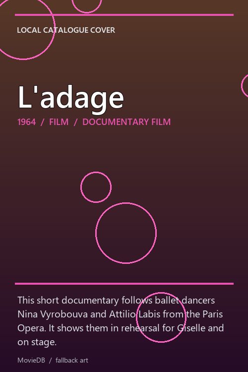 L'adage poster