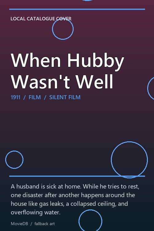When Hubby Wasn't Well poster