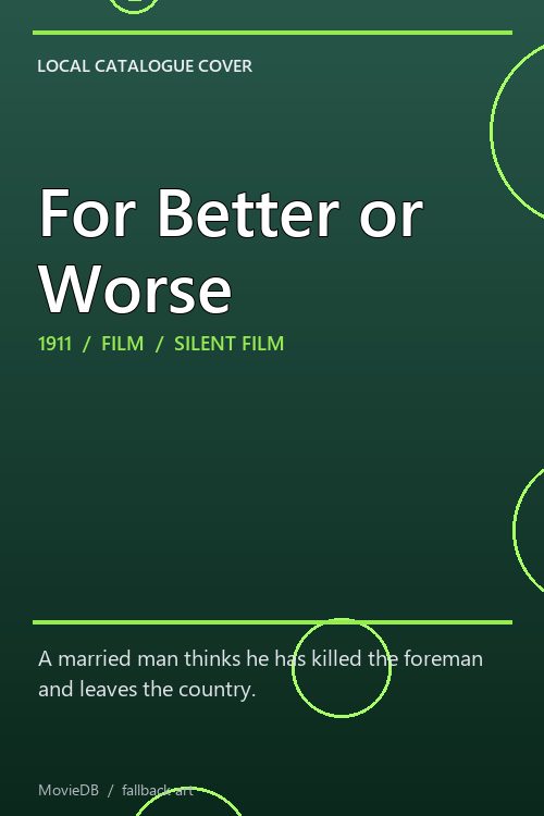 For Better or Worse poster