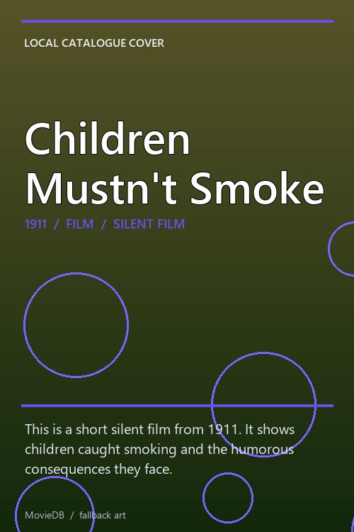 Children Mustn't Smoke poster