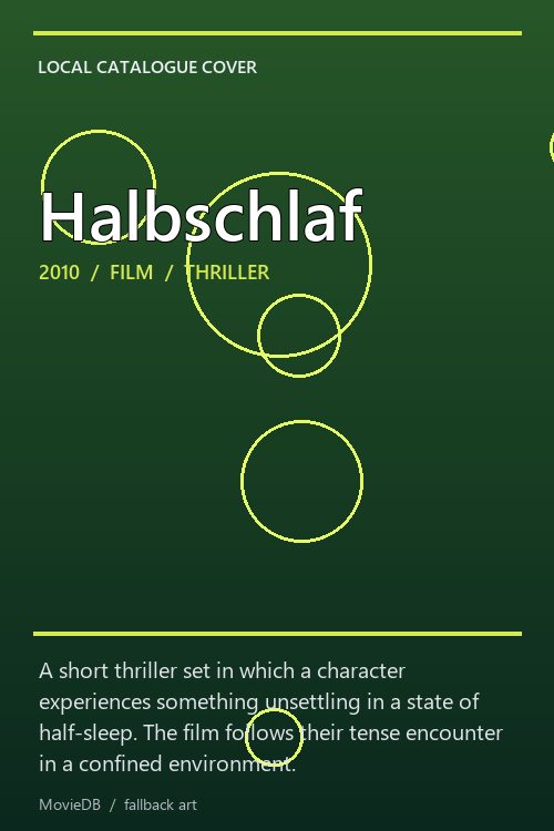 Halbschlaf poster