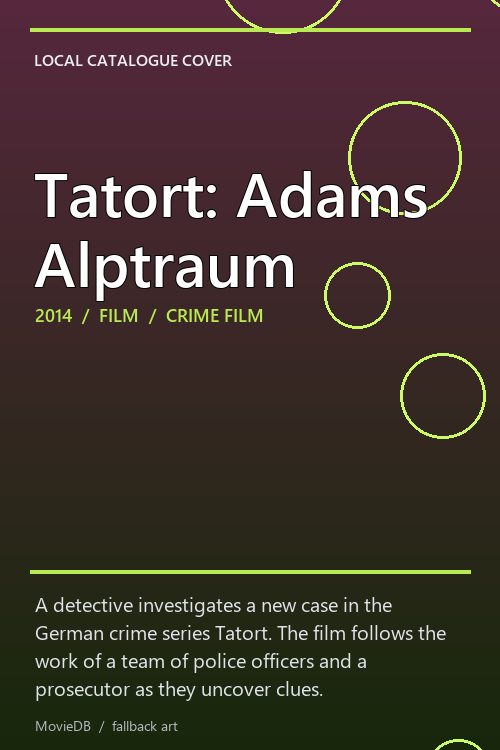 Tatort: Adams Alptraum poster