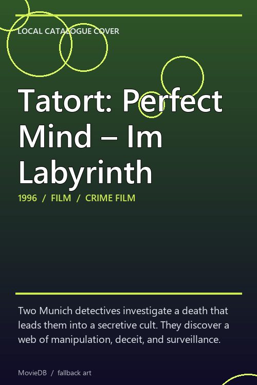 Tatort: Perfect Mind – Im Labyrinth poster