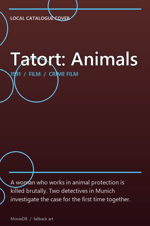 Tatort: Animals poster