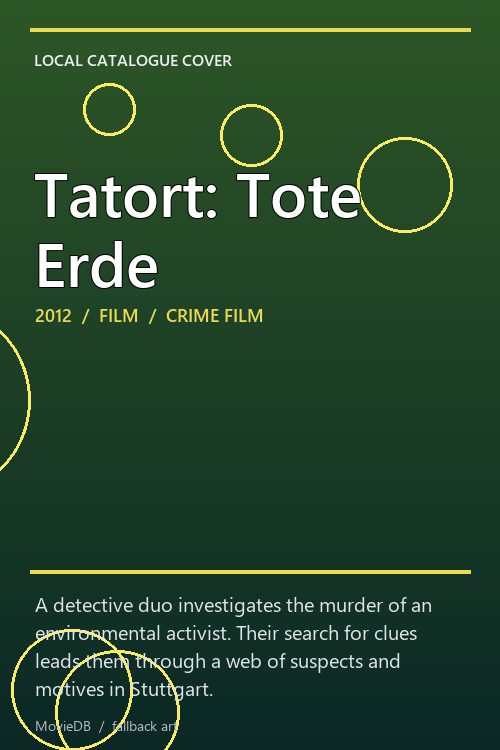 Tatort: Tote Erde poster