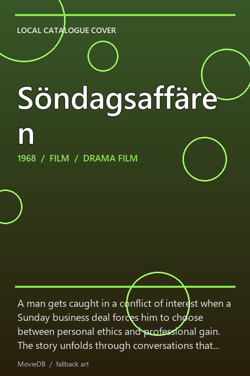 Söndagsaffären poster