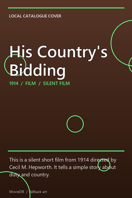 His Country's Bidding poster