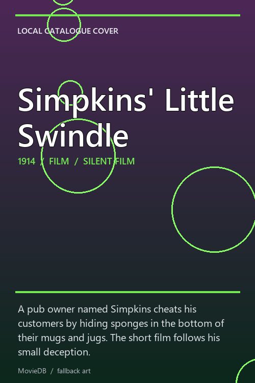 Simpkins' Little Swindle poster