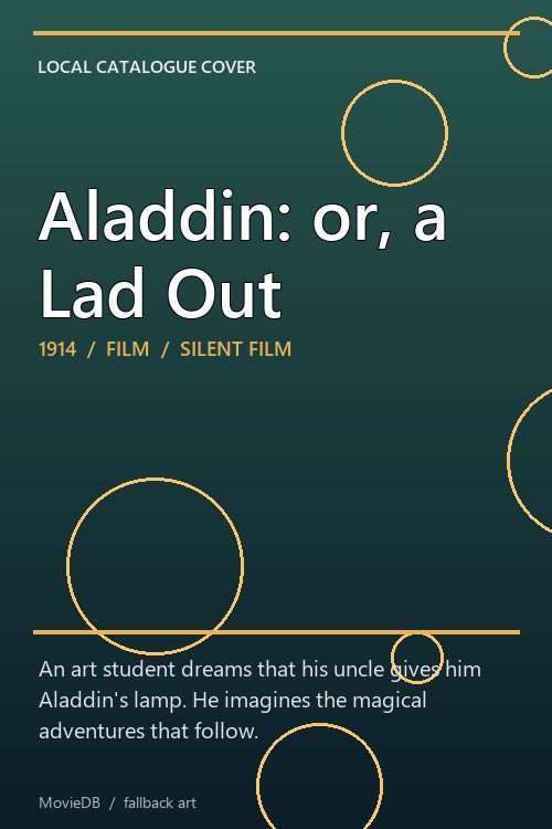 Aladdin: or, a Lad Out poster