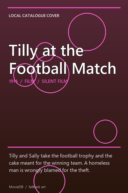 Tilly at the Football Match poster