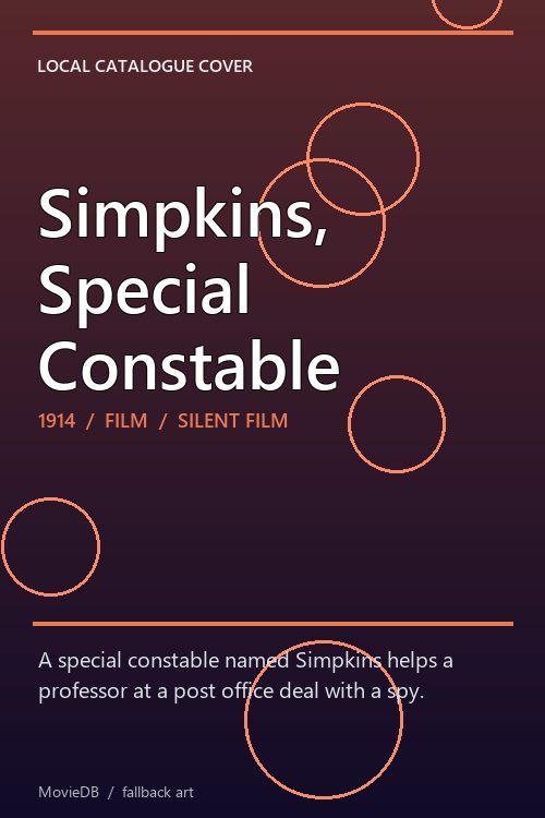 Simpkins, Special Constable poster