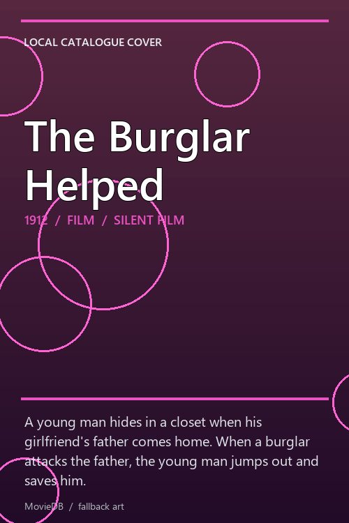 The Burglar Helped poster
