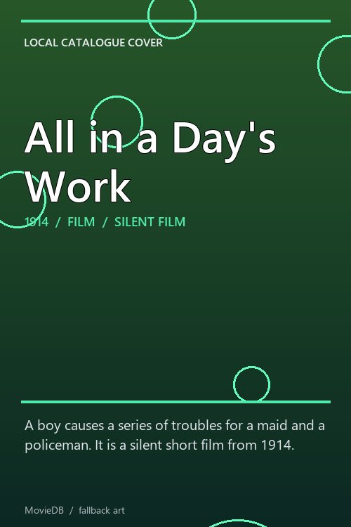 All in a Day's Work poster