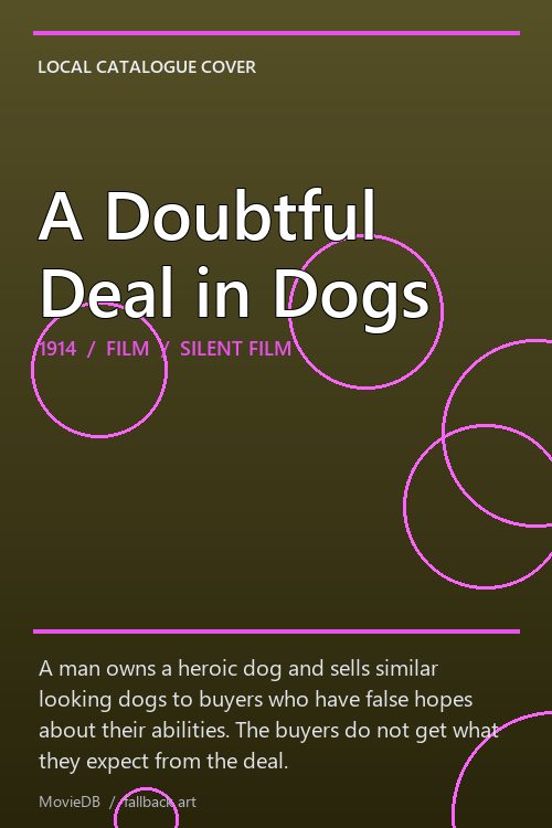 A Doubtful Deal in Dogs poster