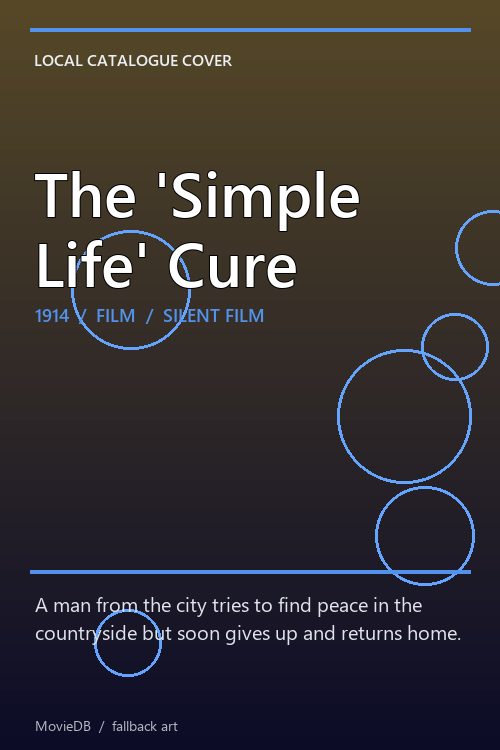 The 'Simple Life' Cure poster