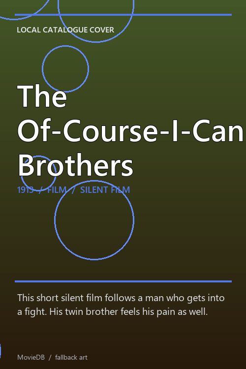 The Of-Course-I-Can Brothers poster