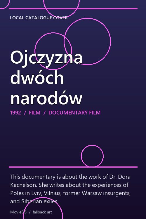 Ojczyzna dwóch narodów poster