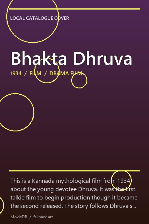 Bhakta Dhruva poster