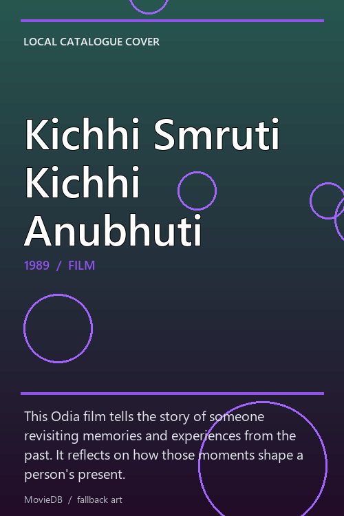 Kichhi Smruti Kichhi Anubhuti poster