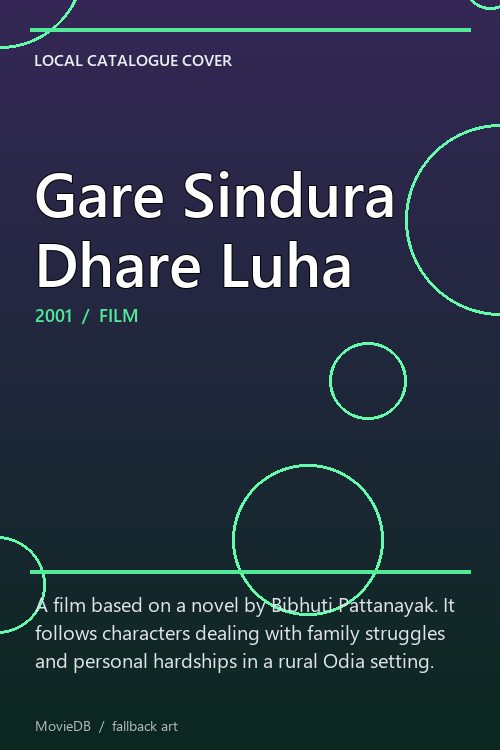 Gare Sindura Dhare Luha poster
