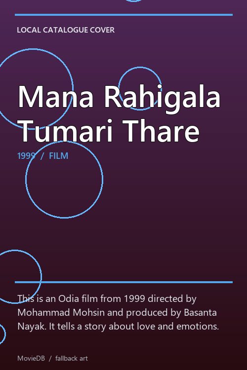 Mana Rahigala Tumari Thare poster