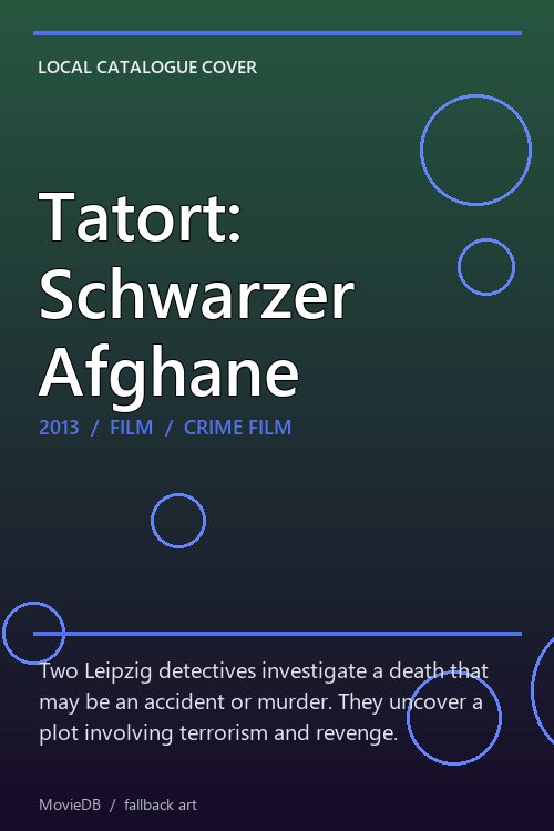 Tatort: Schwarzer Afghane poster