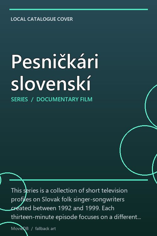 Pesničkári slovenskí poster