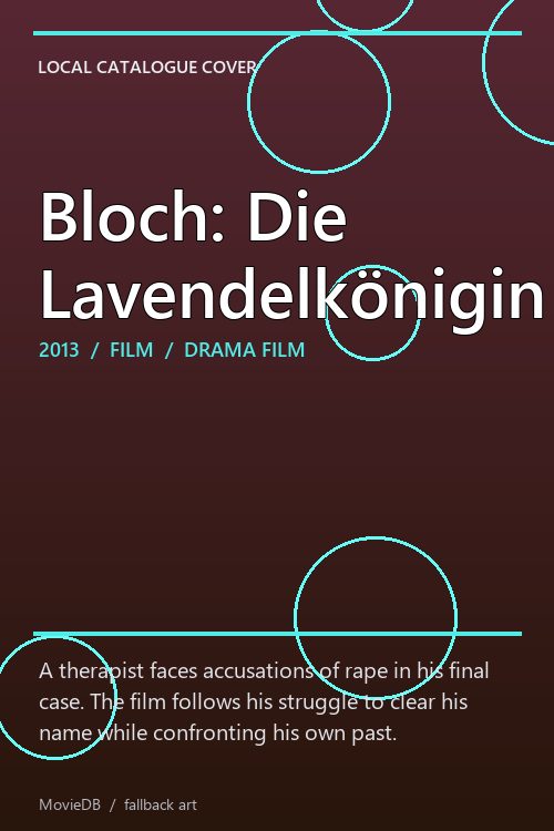 Bloch: Die Lavendelkönigin poster