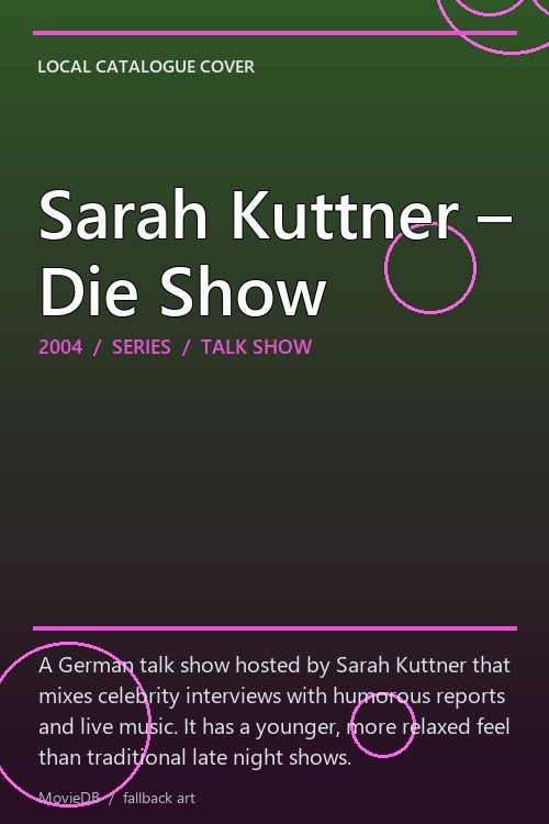 Sarah Kuttner – Die Show poster