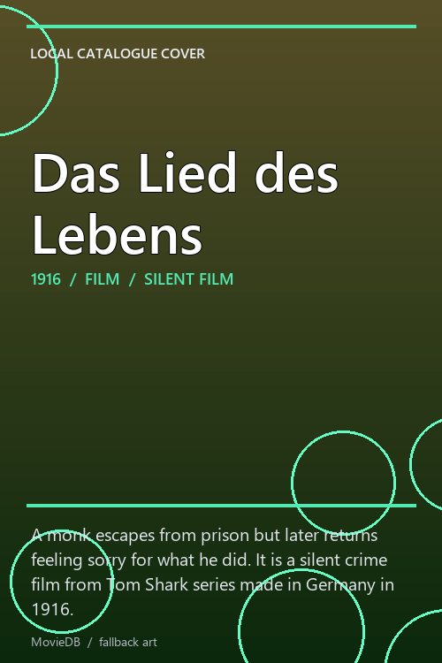Das Lied des Lebens poster