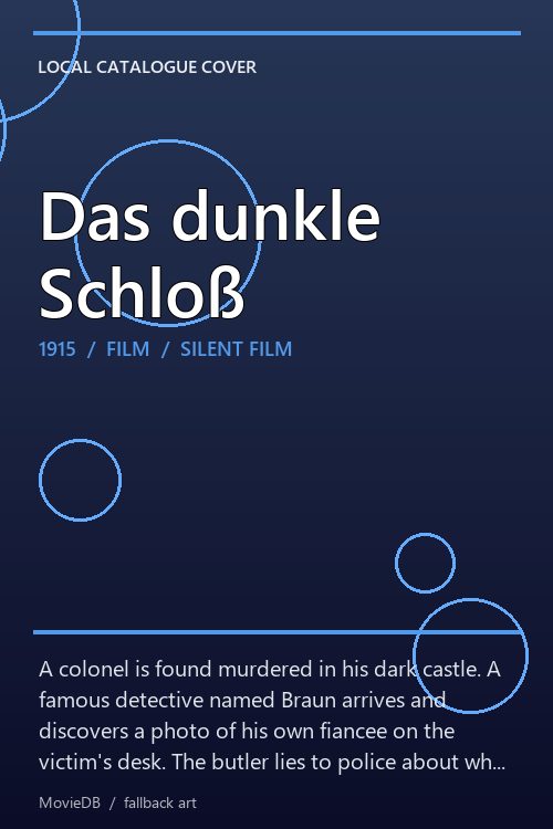 Das dunkle Schloß poster