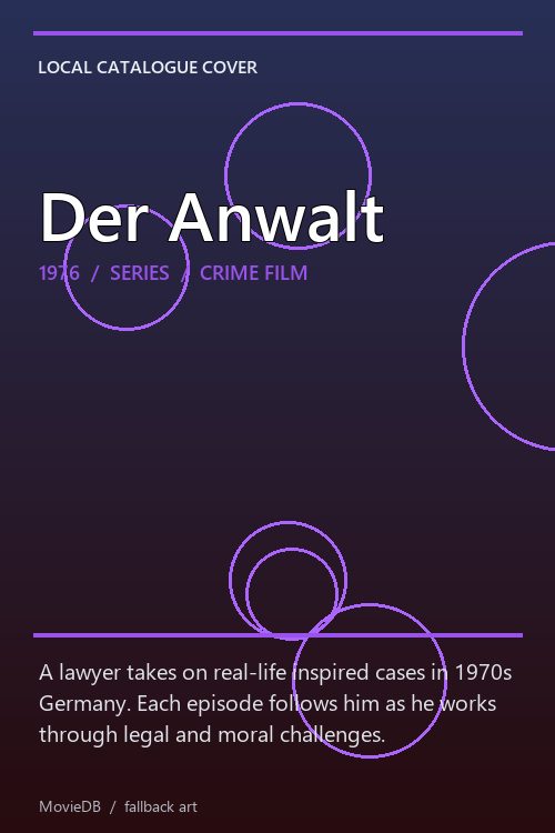 Der Anwalt poster
