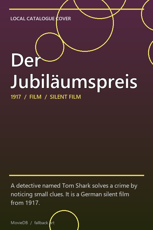 Der Jubiläumspreis poster