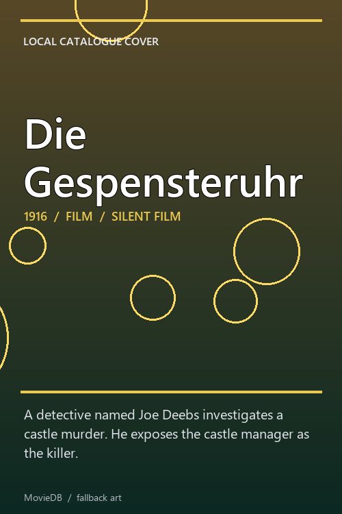 Die Gespensteruhr poster