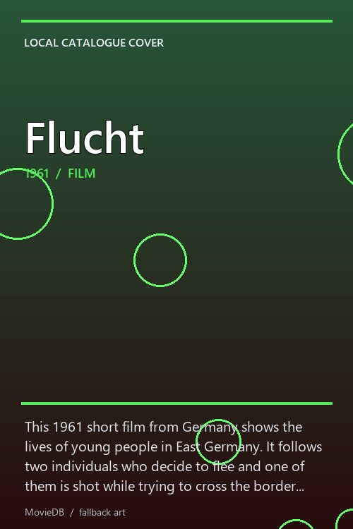 Flucht poster