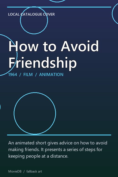 How to Avoid Friendship poster